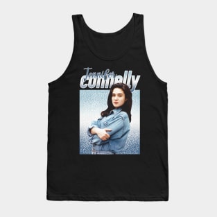 Jennifer Connelly // 80s Blue Vintage Aesthetic Style // Tank Top